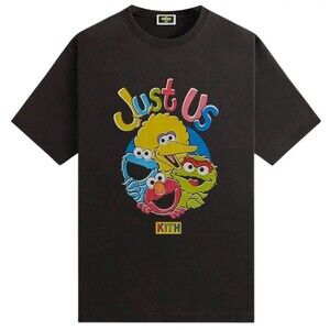 Kith for Sesame Street Just Us Vintage Tee Black PH KHM033088-001 Size M NWT
